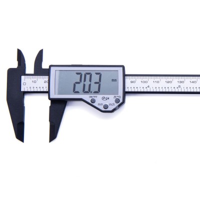 Waterproof and Oilproof High Precision 0.1mm Resolution Digital Plastic Vernier Caliper